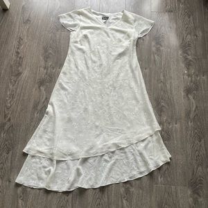 VINTAGE 1990s White Stretch Dress
